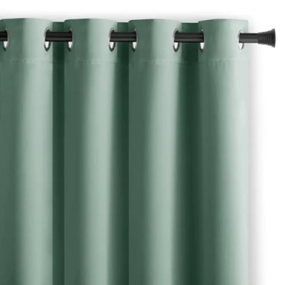 Afbeelding van AmeliaHome Blackout Verduisteringsgordijn 140 x 270 cm, muntkleur, 1 stuk, decoratiegordijn