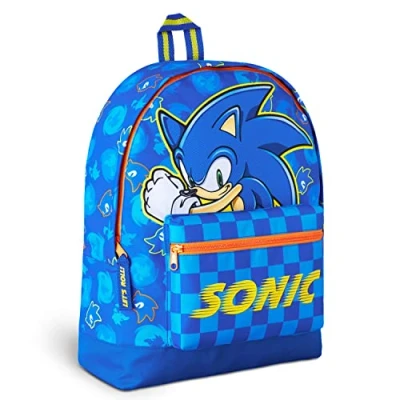 Afbeelding van Sonic The Hedgehog rugzak schooltas voor jongens, Blauw, one size