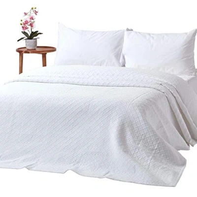 Afbeelding van Homescapes Witte Diamant Sprei 230 x 260 cm