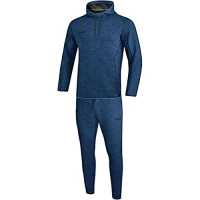 Afbeelding van Joggingpak met sweaterkap Premium Basics Royal gemeleerd / XL