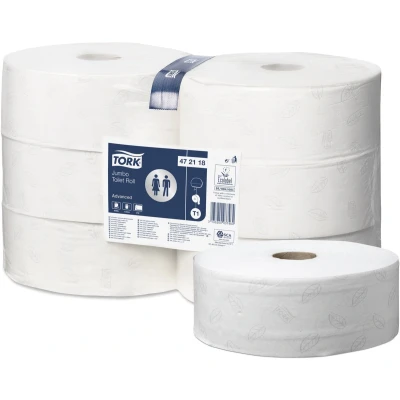 Afbeelding van Tork toiletpapier Jumbo, 2 laags, 380 meter, systeem T1, pak van 6 rollen