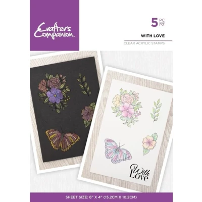Afbeelding van Crafters Companion Clearstamp With Love