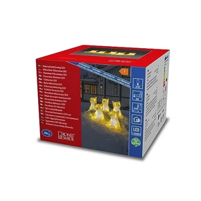 Afbeelding van Konstsmide 6233 203 Acryl figuur Energielabel: F (A G) Vossen Koudwit LED Wit