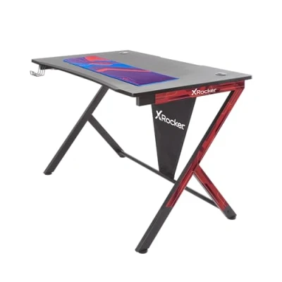 Afbeelding van X Rocker Ocelot Gaming Bureau Esports Zwart Carbon look