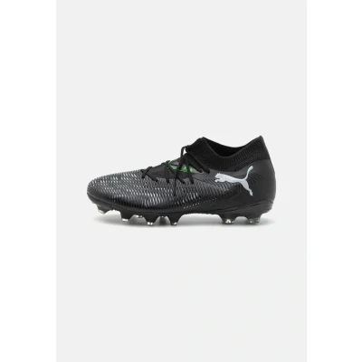 Afbeelding van Puma Future 8 Match FG/AG Voetbalschoenen met kunststof noppen, Heren, Maat: 39, Black/silver/fluo green Textiel/ synthetisch