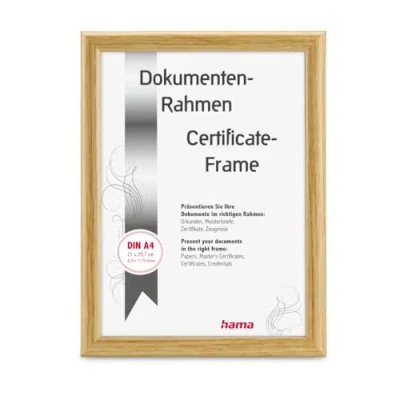 Afbeelding van Hama Swing, Enkele fotolijst, Polystyreen (PS), Natuurlijk, Tafel, Muur, 21 x 29,7 cm, Rechthoekig