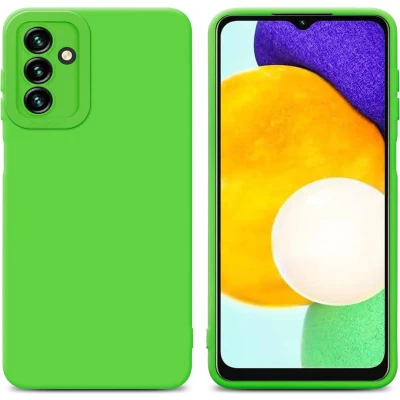 Afbeelding van Cadorabo Hoesje geschikt voor Samsung Galaxy A13 5G in Fluid GROEN Beschermhoes gemaakt van flexibel TPU silicone Cover Case