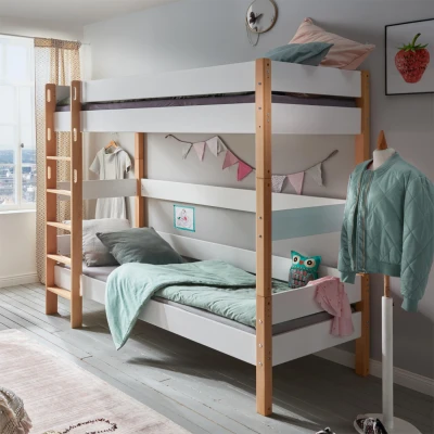 Afbeelding van Stapelbed Color Wit/Beuken