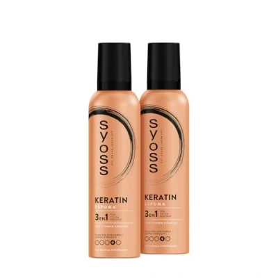 Afbeelding van Styling Mousse Keratin Syoss (250 ml)