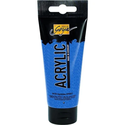 Afbeelding van Solo Goya Saffierblauwe Glitter Effect Acrylverf 100ml tube Hoge kwaliteit A merk
