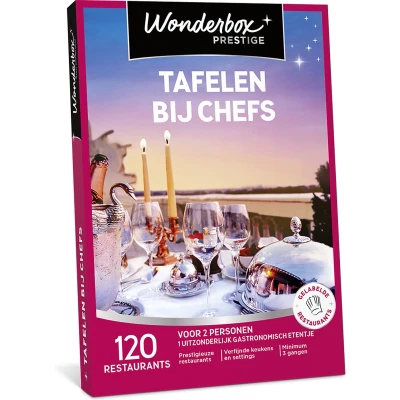 Afbeelding van Wonderbox cadeaubon Tafelen bij chefs