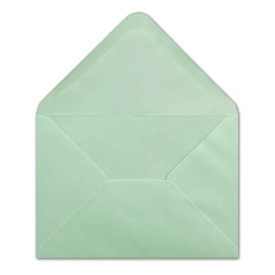 Afbeelding van 50 enveloppen DIN C5 in mintgroen 16,2 x 22,7 cm 100 g/m² met natte lijm