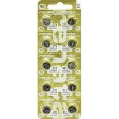 Afbeelding van Renata Knoopcel 371 1.55 V 10 stuk(s) 40 mAh Zilveroxide 371.MP E