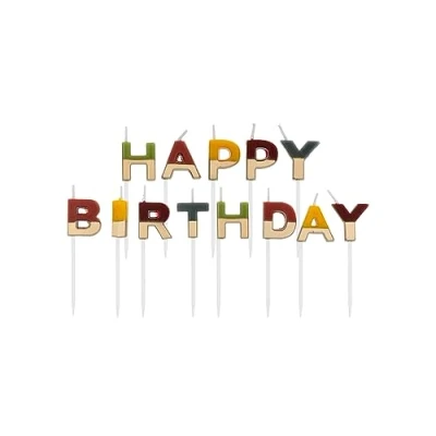 Afbeelding van Folat Kaarsenset &#039;Happy Birthday&#039; comfy cozy