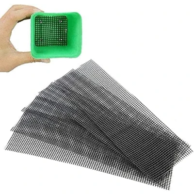 Afbeelding van 5 stuks Bloempot Mesh Pad, Tuinieren Bloem Plastic Waterdicht Pad Plant Oppotten Bonsai Bottom Grid Mat Voorkom bodemverlies Ademende afdichting (30 x 20 cm)