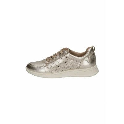 Afbeelding van Caprice Sneaker Sneakers laag, Dames, Maat: 38, Platin metal Leer