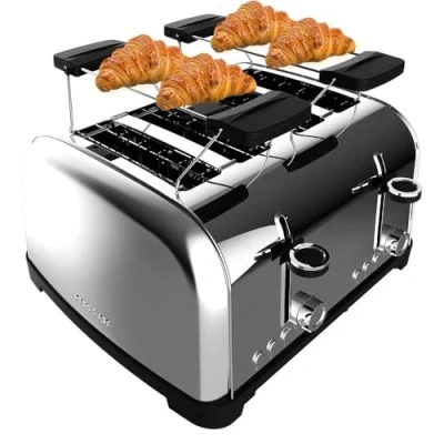 Afbeelding van Broodrooster Toastin` time 1700 Double Inox Cecotec