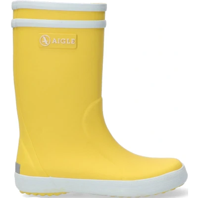 Afbeelding van Aigle Lollypop Regenlaarzen Rubber Laarzen Meisjes Geel Maat 34