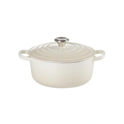 Afbeelding van Le Creuset Gietijzeren Ronde Braadpan In Meringue 20cm 2,4l