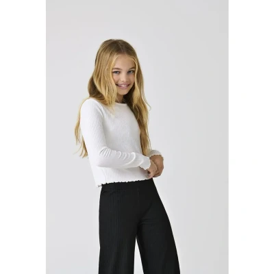 Afbeelding van ONLY KOGNELLA L/S O NECK TOP JRS NOOS Meisjes T shirt Maat 122/128