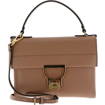 Afbeelding van COCCINELLE Leren Handtas Schoudertas Arlettis Handbag Skin Lichtbruin