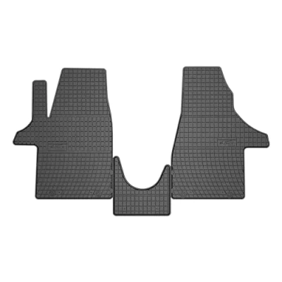 Afbeelding van M MOTOS Rubberen vloermat voor Volkswagen Transporter T6.1 2019 2024, verbeter je reiscomfort met de zwarte antislip mat auto, alle weersomstandigheden, bescherming