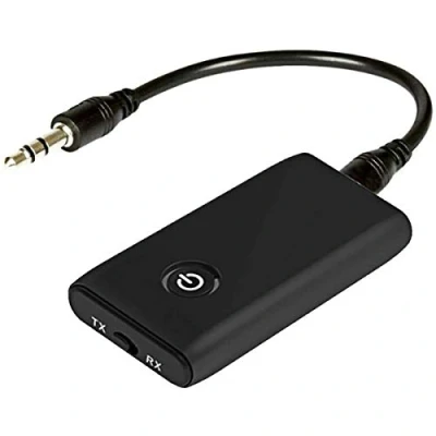 Afbeelding van adapter Bluetooth 5.0 zender, 2 in 1 zender ontvanger en stereo uitgang 3,5 mm, audio aptX voor hoofdtelefoon TV PC computer luidspreker auto