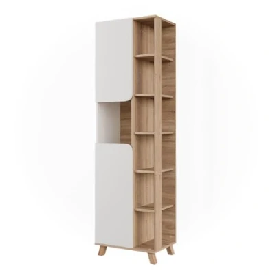 Afbeelding van Vicco KarenBadkamerkast 50 x 175 cm met 2 deuren Sonoma/Wit