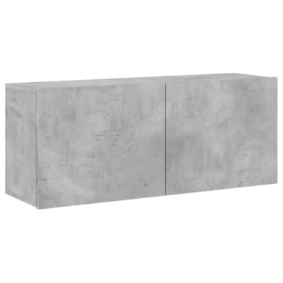 Afbeelding van Tv meubel wandgemonteerd 100x30x41 cm betongrijs