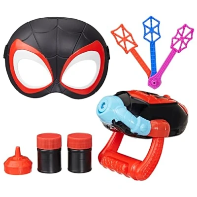 Afbeelding van Marvel Spidey and His Amazing Friends Water Webs Miles &#039;Spin&#039; Morales Bubble Slinger, 3+