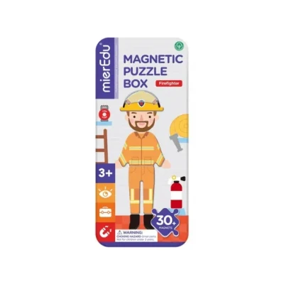 Afbeelding van MierEdu Magnetische Puzzeldoos Brandweerman