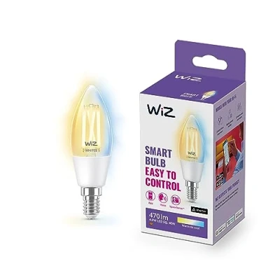 Afbeelding van WiZ 8718699787196 LED lamp Energielabel F (A G) E14 4.9 W = 40 Warmwit tot koudwit Besturing via App 1 stuk(s)