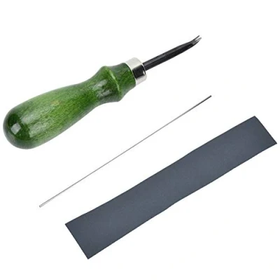 Afbeelding van 0.6mm 1.4mm Lederen DIY Groover, Professionele Beveler Edge voor Leer Craft Keen Snijgereedschap, Gereedschap (0.6mm)