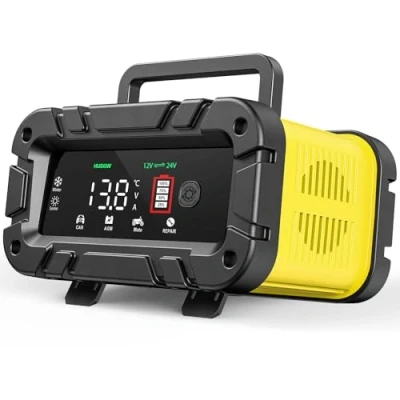 Afbeelding van Batterijlader, volautomatische intelligente auto acculader, het LCD scherm wordt gebruikt in de acculader van auto, motorfiets, enz. (20A)
