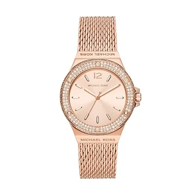 Afbeelding van Michael Kors Lennox Dameshorloge, kwartsuurwerk met roestvrij stalen armband of lederen band