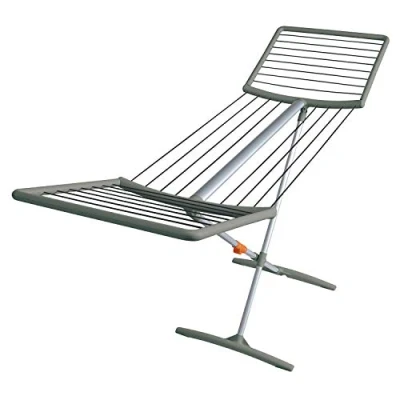 Afbeelding van JUWEL Fashiondry 40809 Droogrek met automatisch klemsysteem voor waslijnen, drooglengte 18 m, aluminium uitvoering