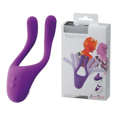 Afbeelding van BeauMents Doppio Move Flexibele Koppel Vibrator Paars