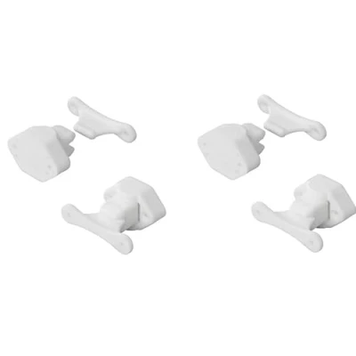 Afbeelding van blntackle76 Set van 2, 4, 6 of 8 deurstoppers voor caravan, wit, deurbeugel camper, deurvergrendeling (4 stuks)