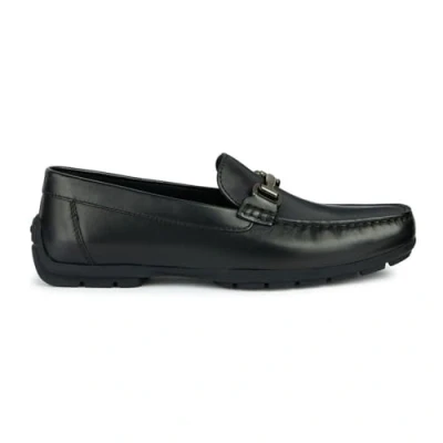 Afbeelding van Geox U Moner W 2FIT Instappers, Heren, Maat: 44, Black Leer