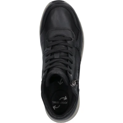 Afbeelding van Josef Seibel ELLI 01 Sneakers hoog, Dames, Maat: 36, Schwarz Leer en textiel