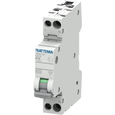 Afbeelding van Attema AT90200 Installatieautomaat 1P+N, 16A, B kar