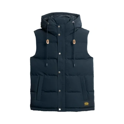 Afbeelding van Superdry Herenjas met capuchon, Donker Navy Blauw