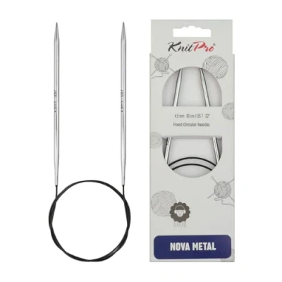 Afbeelding van KnitPro Nova Metal rondbreinaalden 50cm 4.50mm.