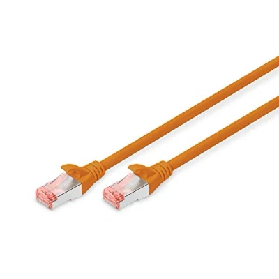 Afbeelding van Digitus DK 1644 010/OR RJ45 Netwerkkabel, patchkabel CAT 6 S/FTP 1.00 m Oranje Halogeenvrij, Verdraaide paren 1 stuk(s)