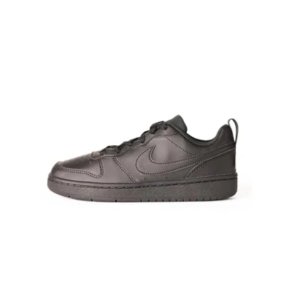 Image de NIKE Court Borough Low Recraft (GS), Baskets pour enfant, Noir, 38.5 EU