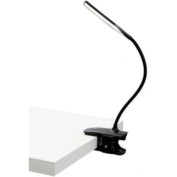 Afbeelding van ALBA LED draadloze bureaulamp Clip, met klem, zwart