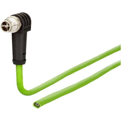 Afbeelding van Metz Connect 142M2XC0010 M12 Netwerkkabel, patchkabel CAT 6A S/FTP 1.00 m Groen PUR mantel, Zuurbestendig, Ozonbestendig, UV bestendig, Geschikt voor