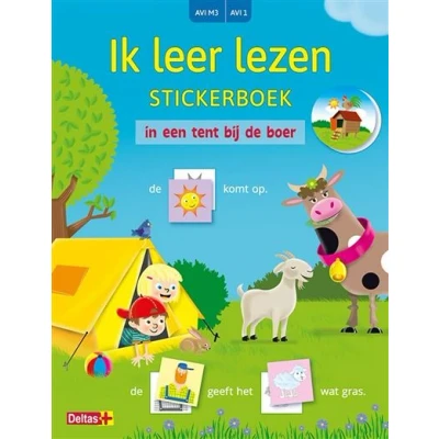 Afbeelding van Ik leer lezen Stickerboek 0 In een tent bij de boer (AVI M3 / AVI 1)