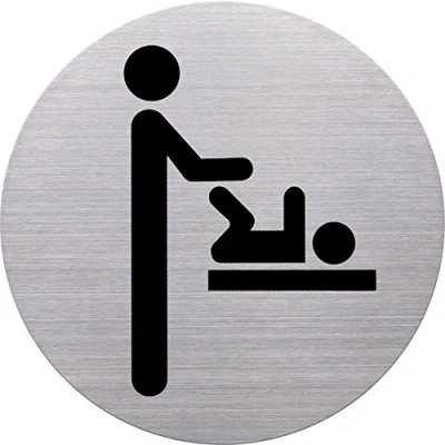 Afbeelding van helit pictogram &#039;de badge&#039; kleedkamer, rond, zilver