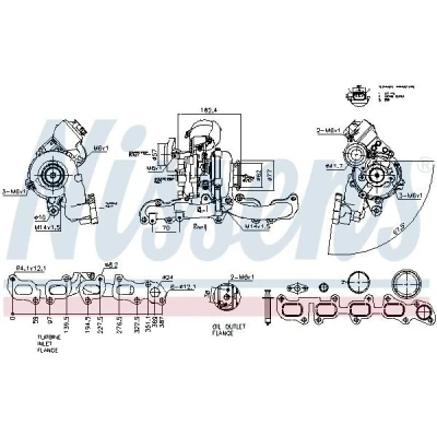 Afbeelding van Turbocharger NISSENS 93547